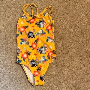 Kids Yellow Floral Swimwear